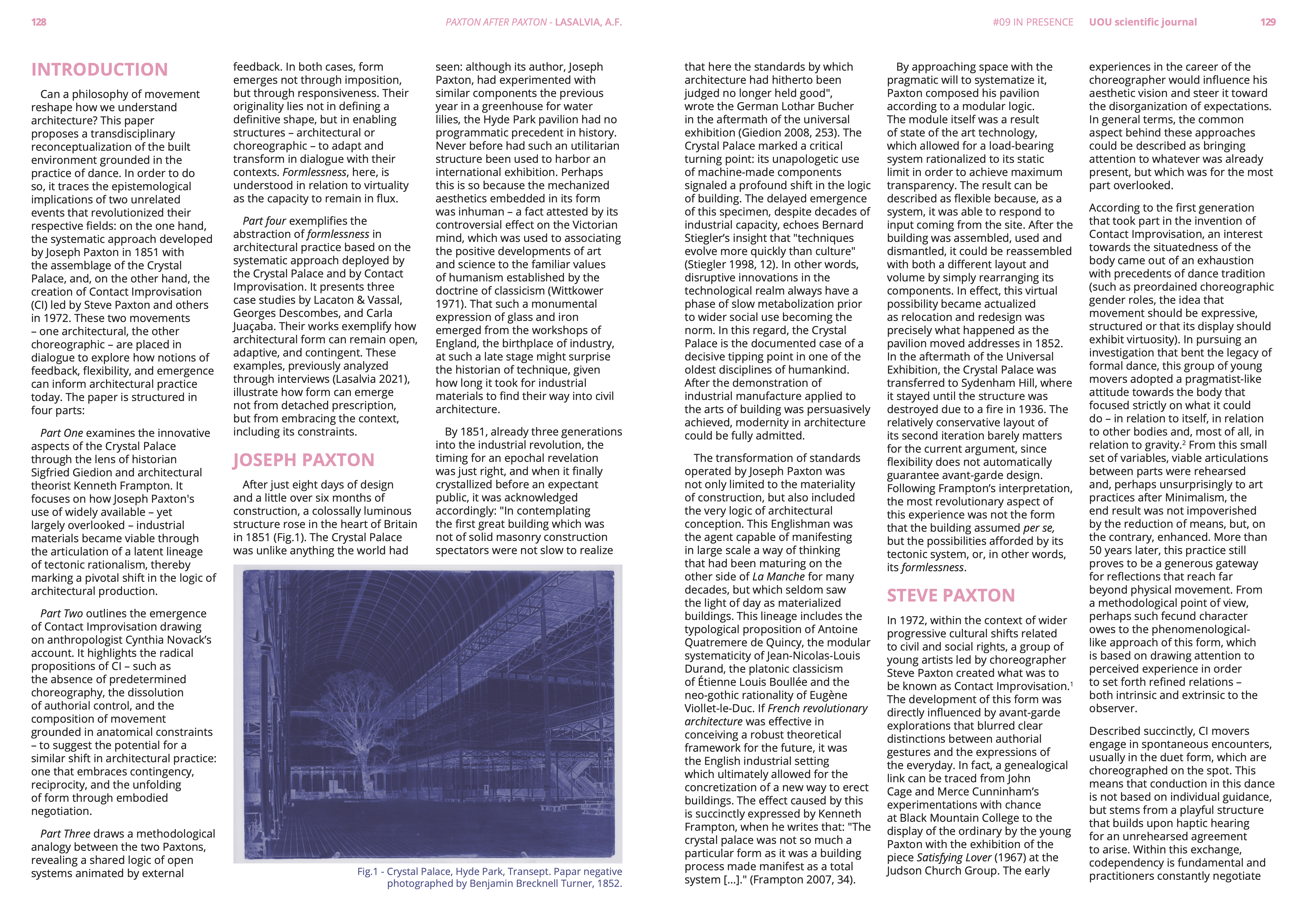 Paxton after Paxton: form as formlessness from dance to architecture